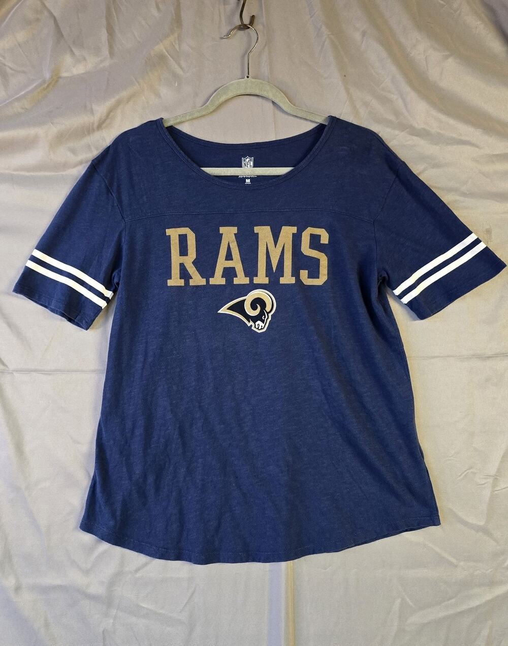 St. Louis Rams Shirt Womens Medium Blue NFL Football NFL Team Apparel Tee